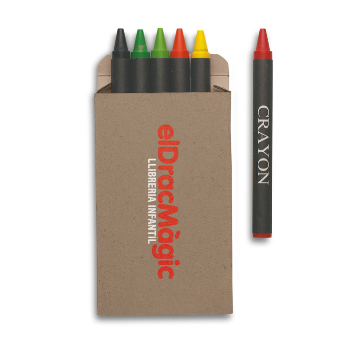 Carton of 6 wax crayons - Image 2
