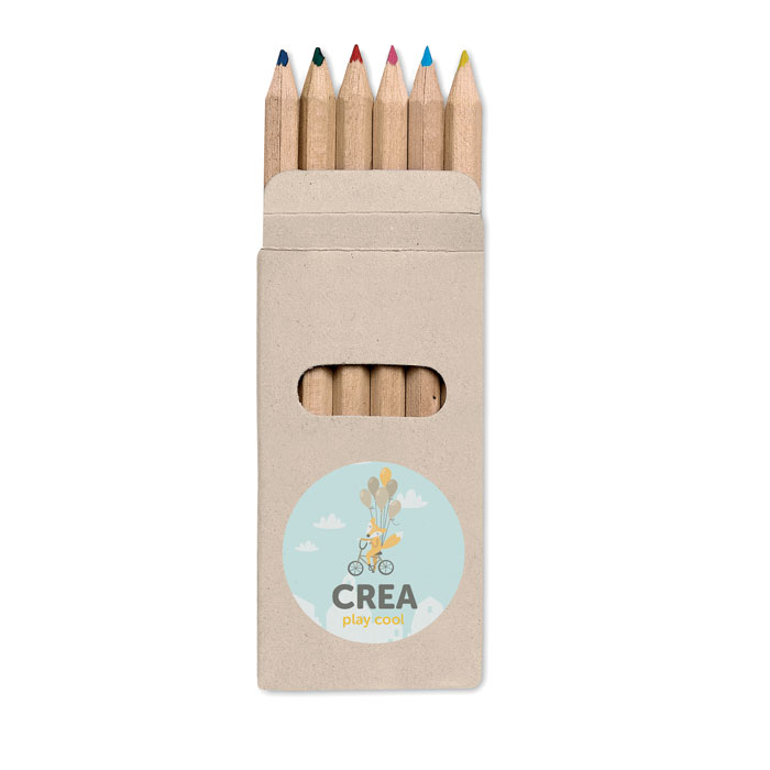 6 coloured pencils in box - Image 5