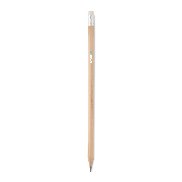 Natural pencil with eraser - Image 2