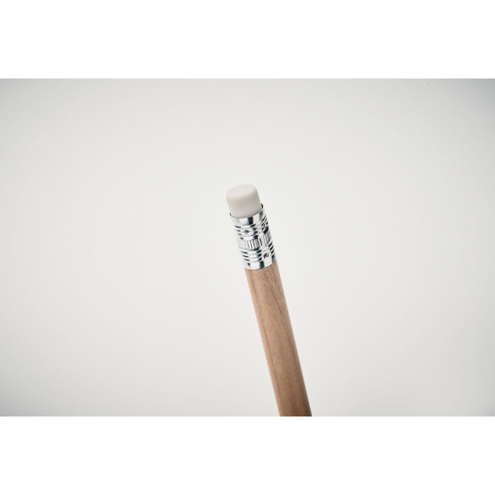 Natural pencil with eraser - Image 3