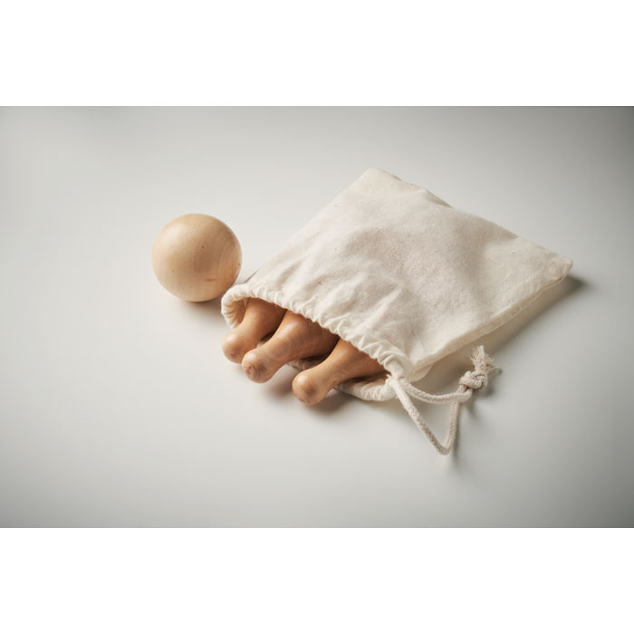Mini pine wood bowling set - Image 8