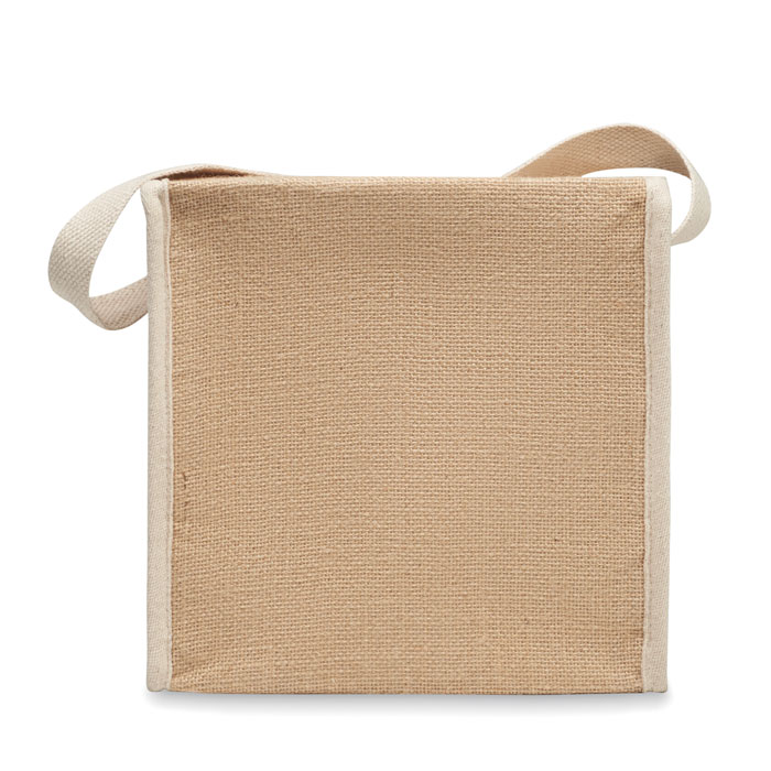 Jute and canvas cooler bag 3L - Image 5