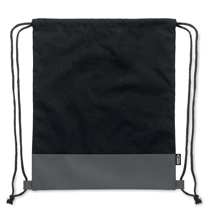 RPET PU drawstring bag 2 tone - Image 3