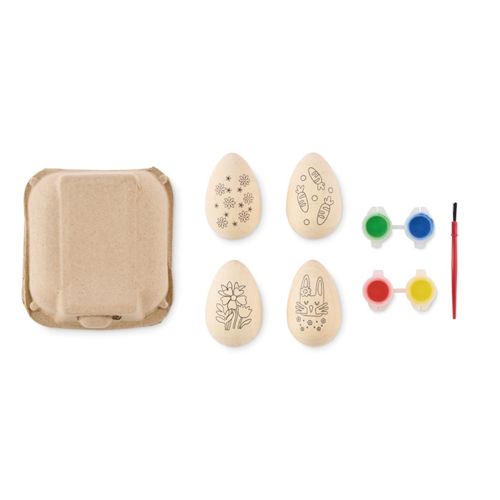 Wooden eggs painting set - Image 2