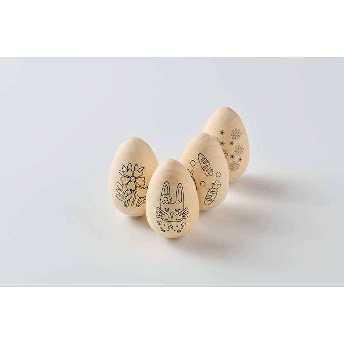 Wooden eggs painting set - Image 5