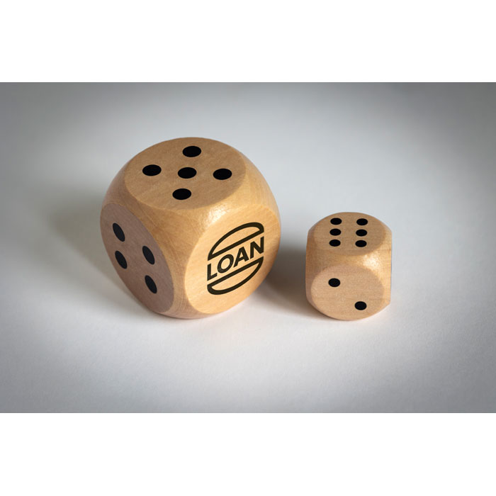Schima wooden dice 3cm dia - Image 5
