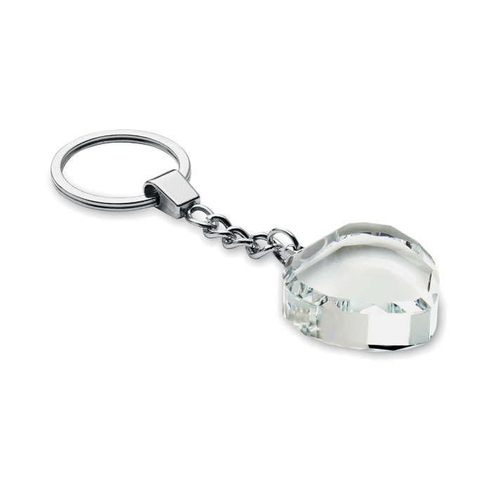 Glass heart award key ring - Image 2