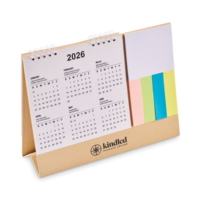 Desk calendar with memo pad - Image 3