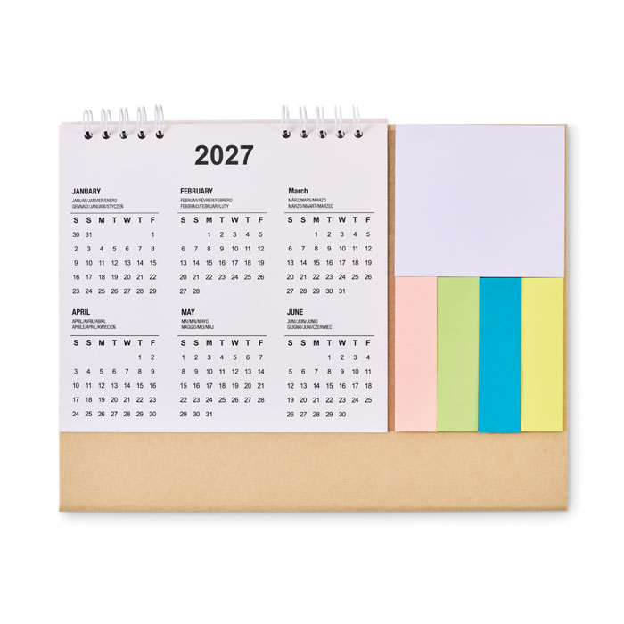 Desk calendar with memo pad - Image 7