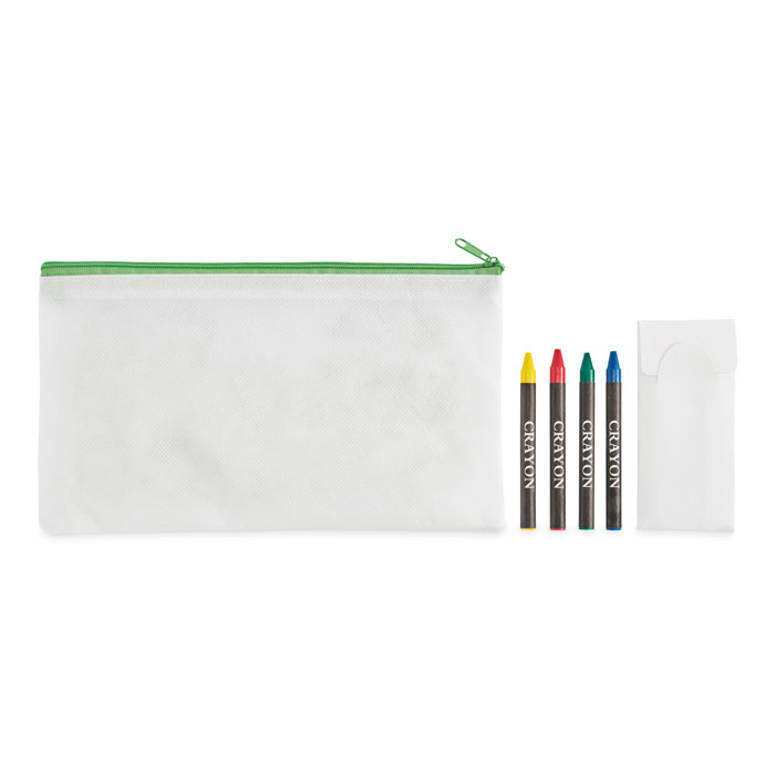 Pencil case with 4 crayons - Image 3