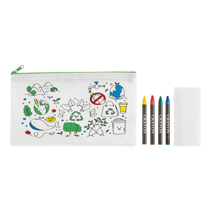 Pencil case with 4 crayons - Image 4