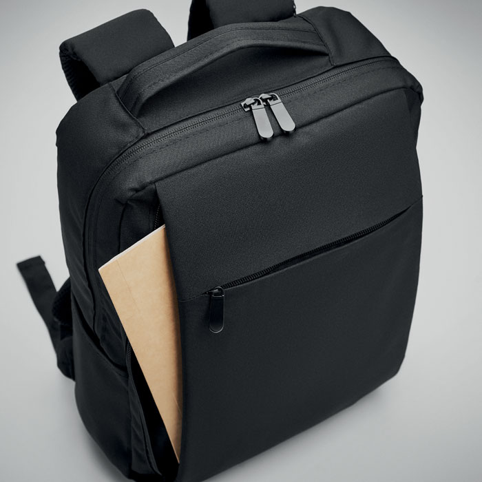 Laptop backpack in 300D RPET - Image 7