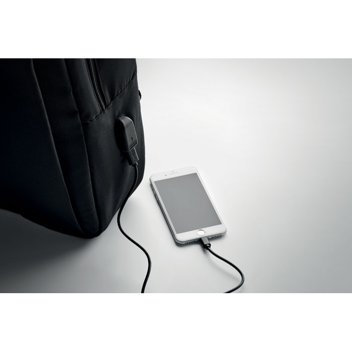 Laptop backpack in 300D RPET - Image 8