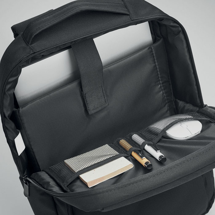 Laptop backpack in 300D RPET - Image 9
