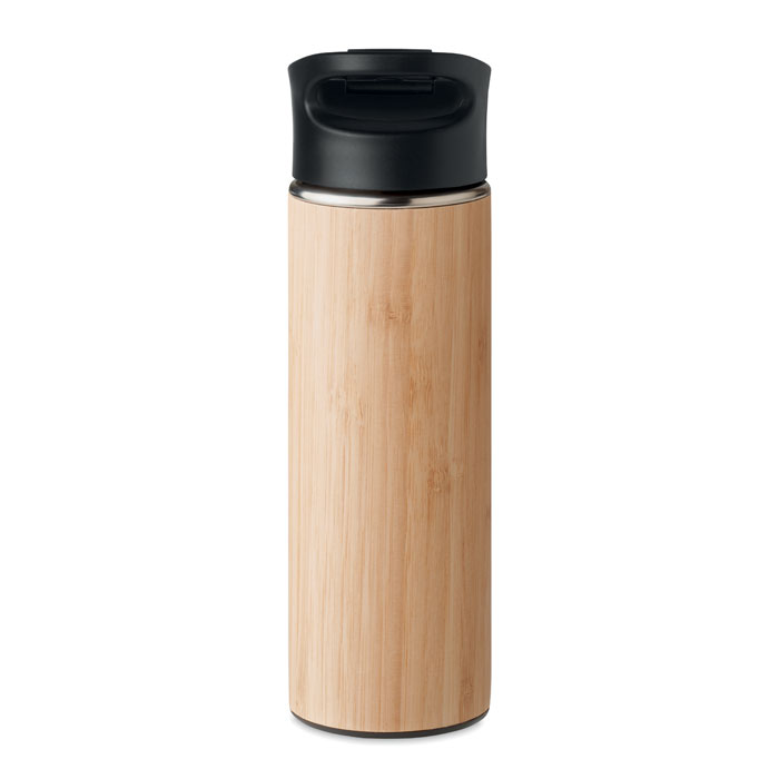 Double wall bamboo flask 450ml - Image 2