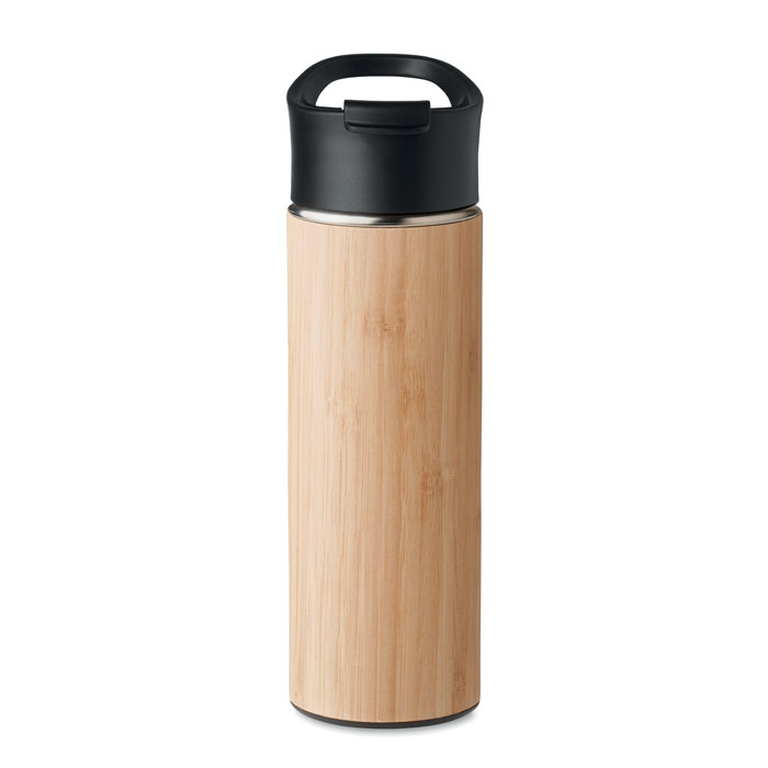 Double wall bamboo flask 450ml - Image 3