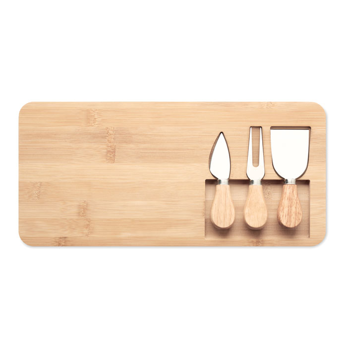 Bamboo Cheese board set - Image 2