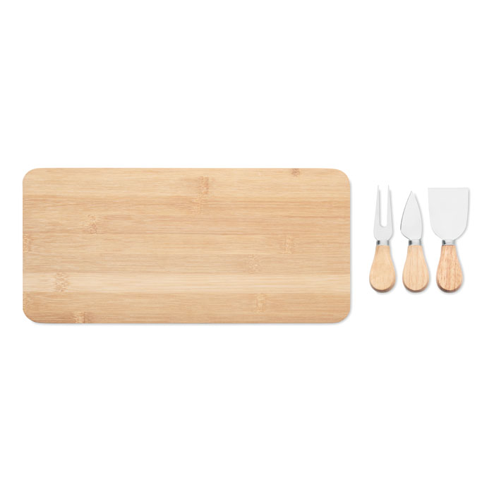 Bamboo Cheese board set - Image 4