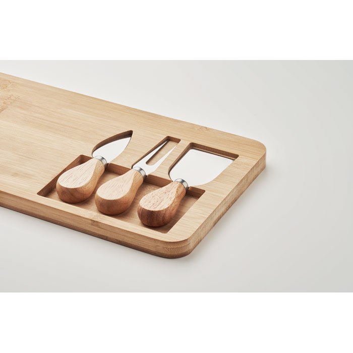 Bamboo Cheese board set - Image 7
