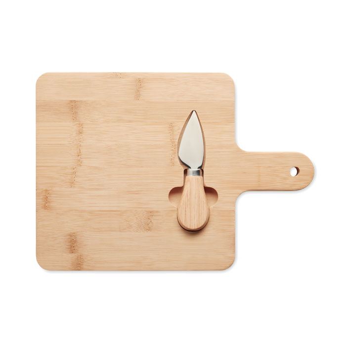 Cheese board set in bamboo - Image 2