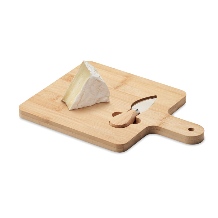 Cheese board set in bamboo - Image 3