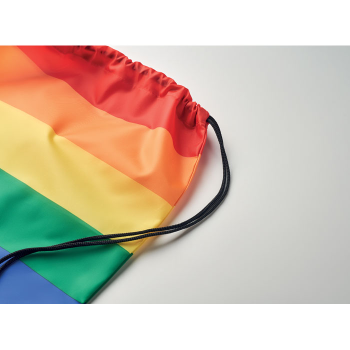 Rainbow RPET drawstring bag - Image 2