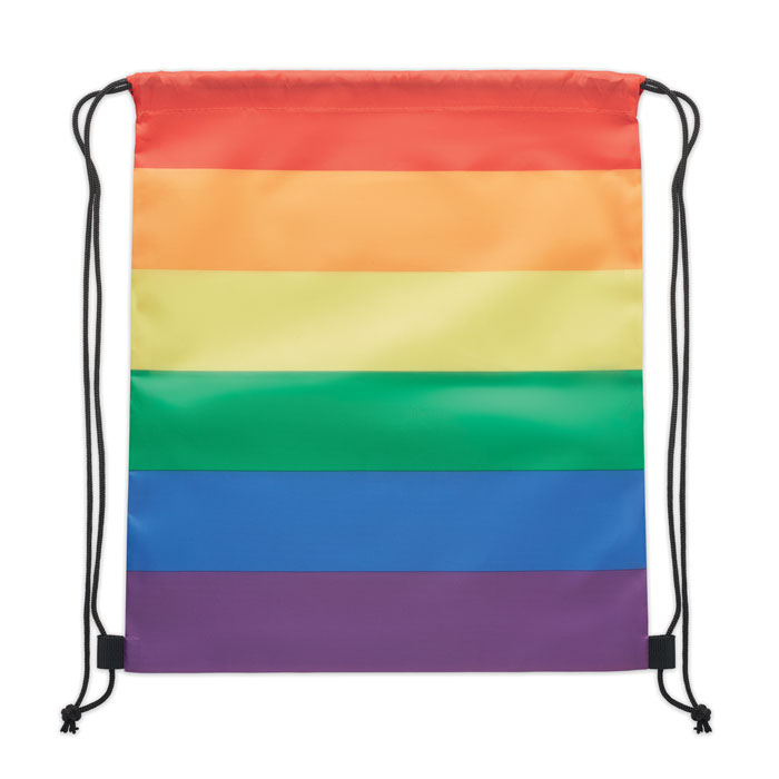 Rainbow RPET drawstring bag - Image 3