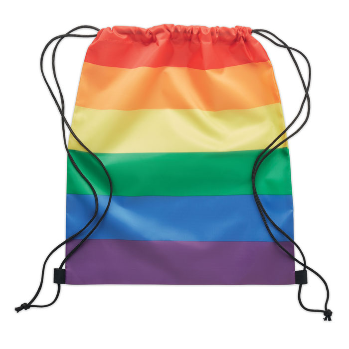 Rainbow RPET drawstring bag - Image 4