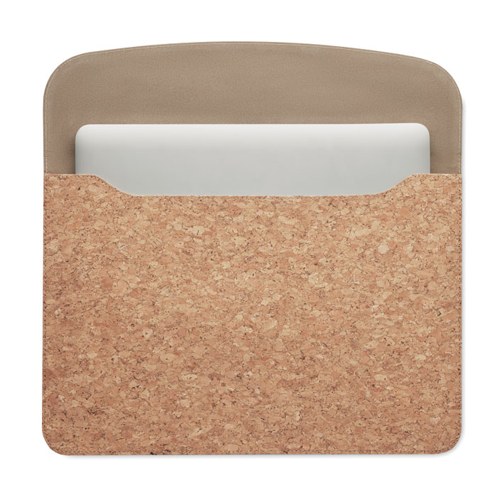 Cork laptop bag magnetic flap - Image 3