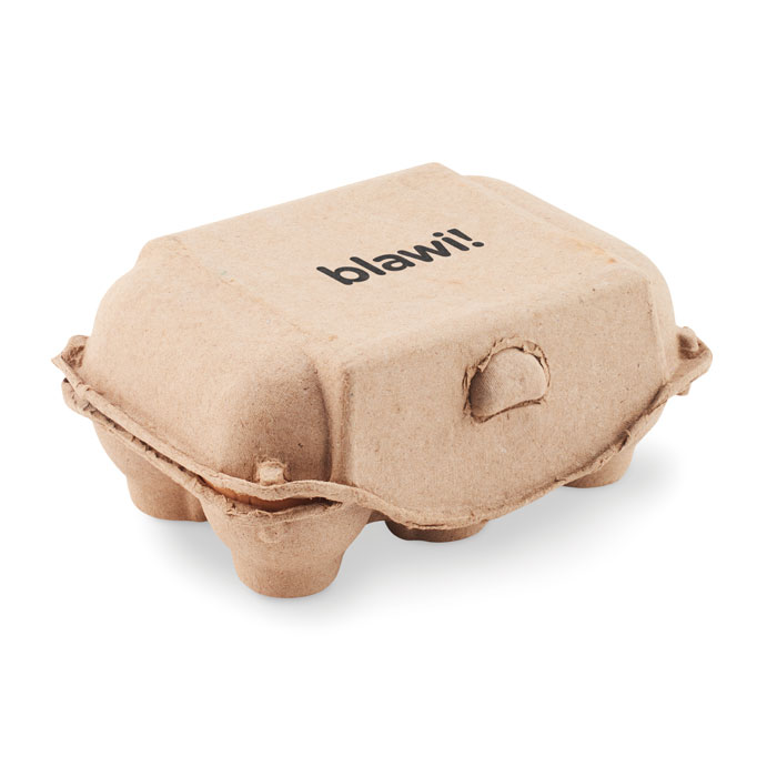 6 chalk eggs in box - Image 4