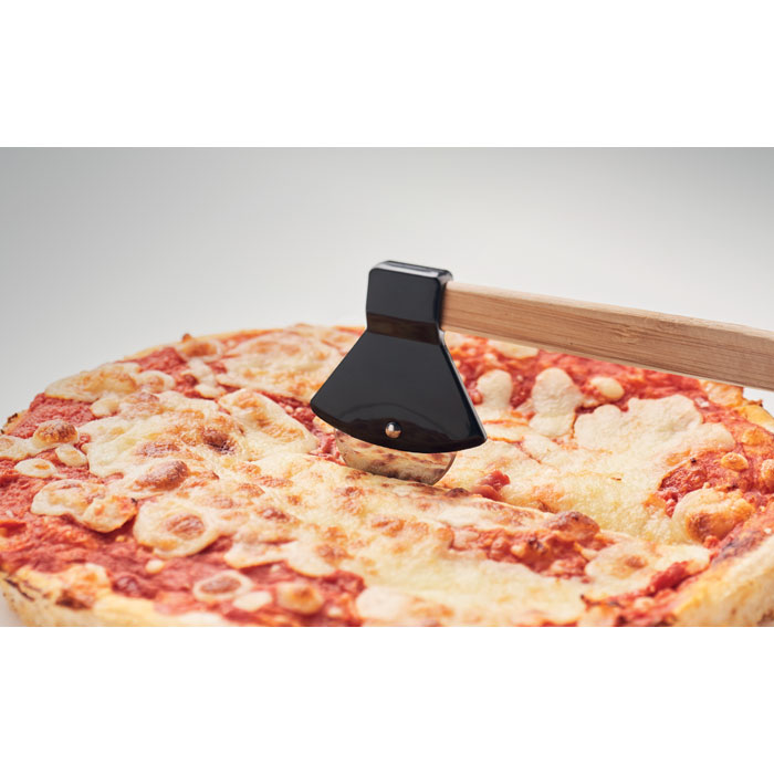 Pizza cutter bamboo handle - Image 5
