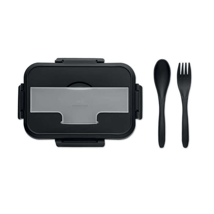 Lunch box with cutlery in PP - Image 3
