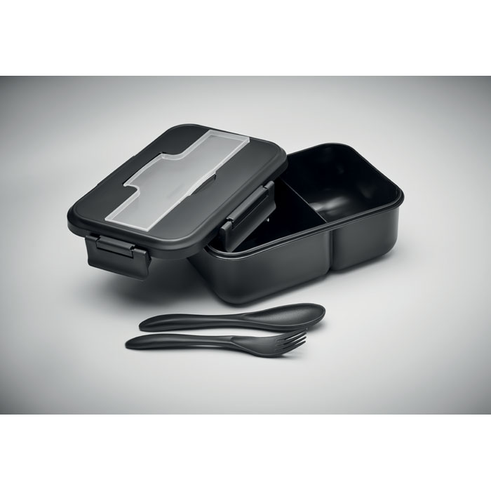 Lunch box with cutlery in PP - Image 5