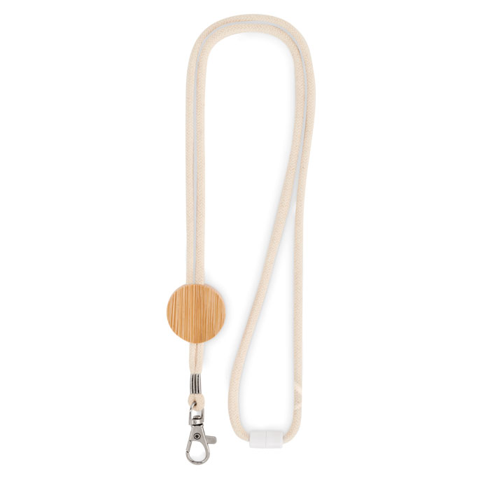 Cotton Lanyard with metal hook - Image 2