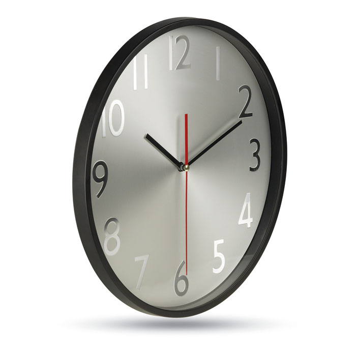 Wall clock w silver background - Image 2