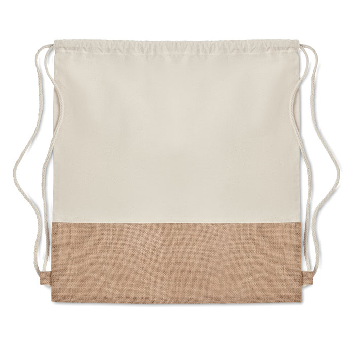 Drawstring bag w/ jute details - Image 2