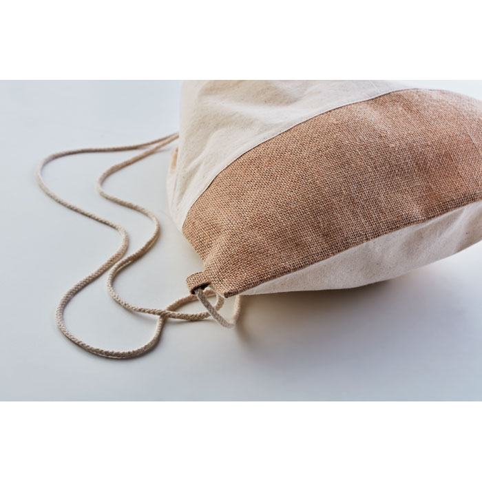 Drawstring bag w/ jute details - Image 3