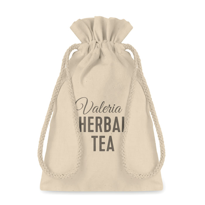 Small Cotton draw cord bag - Image 3