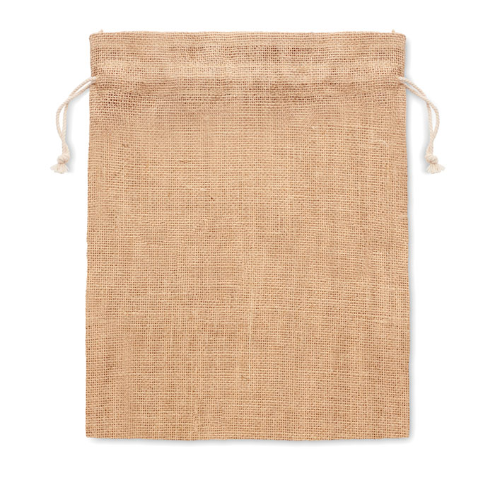 Medium jute gift bag 25 x 32cm - Image 2