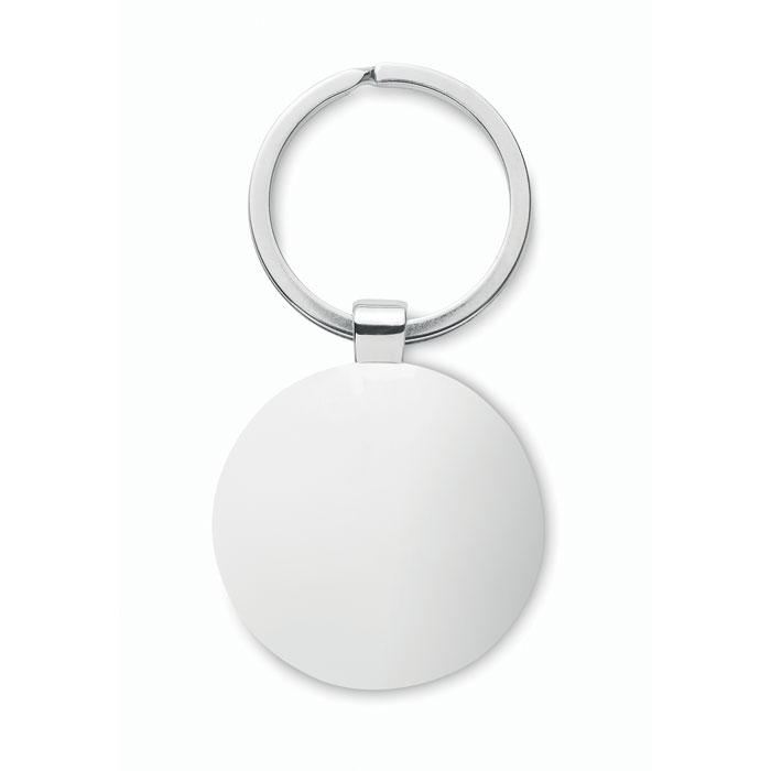Round key ring metal bamboo - Image 2