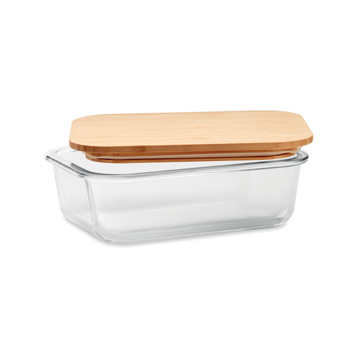 Glass lunchbox with bamboo lid - Image 2