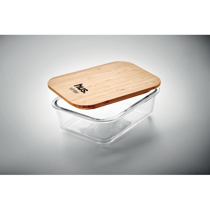 Glass lunchbox with bamboo lid - Image 3