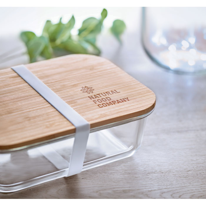 Glass lunchbox with bamboo lid - Image 6